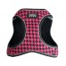 Houndstooth Pink EZ Reflective Harness Vest